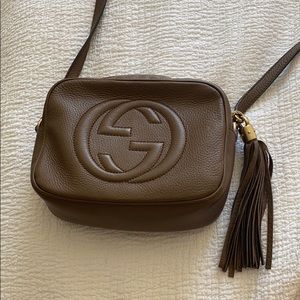 Authentic Gucci Soho Disco Bag - Brown